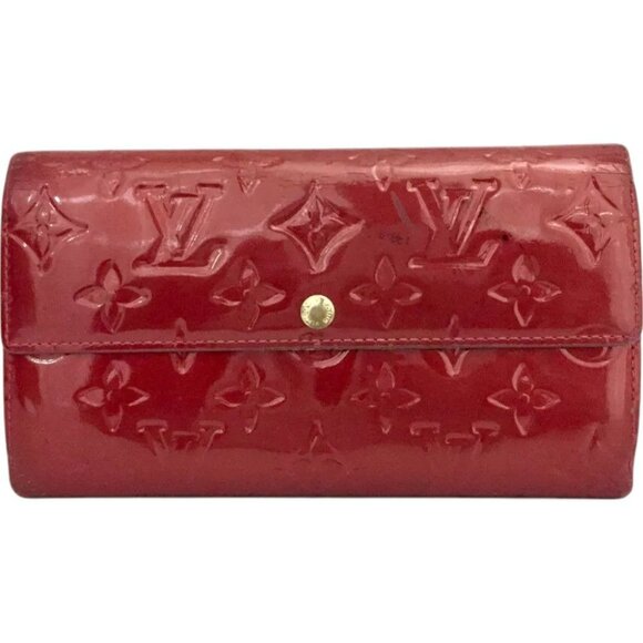 260199BH (L2) Louis Vuitton Wallet Long PommeD`Amour Monogram Vernis - Picture 1 of 9